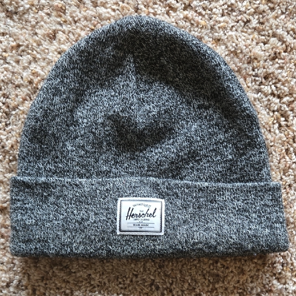 Herschel Charcoal Knit Beanie